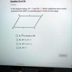 In the diagram below qt 7 and rs 7