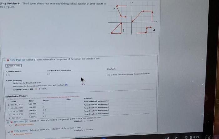 Select all vectors with an x component of zero